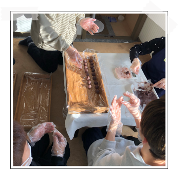 餅作りの写真