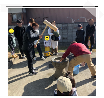 餅つきの写真